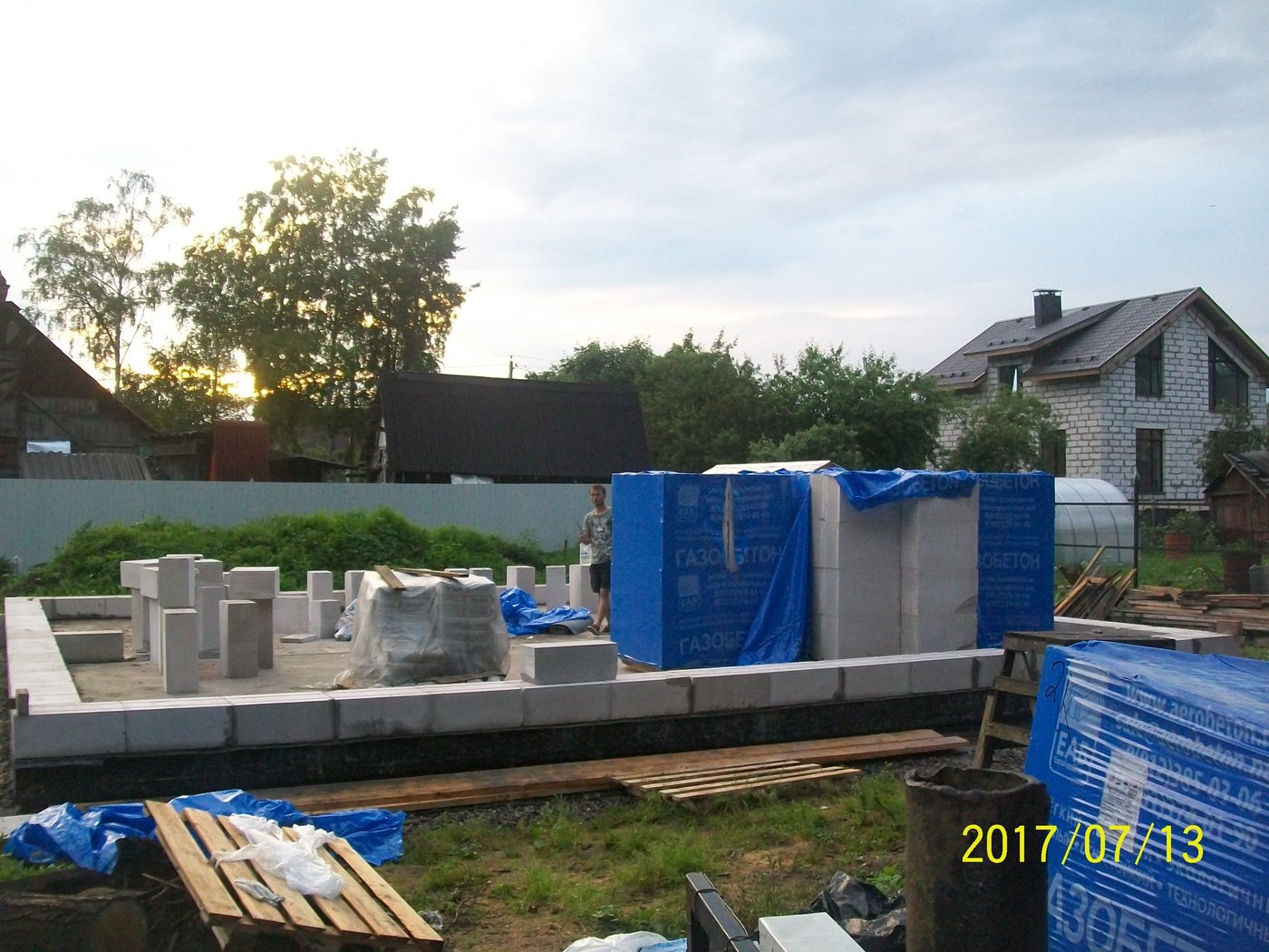 Строительство стен и перегородок. строительство дома из газобетона