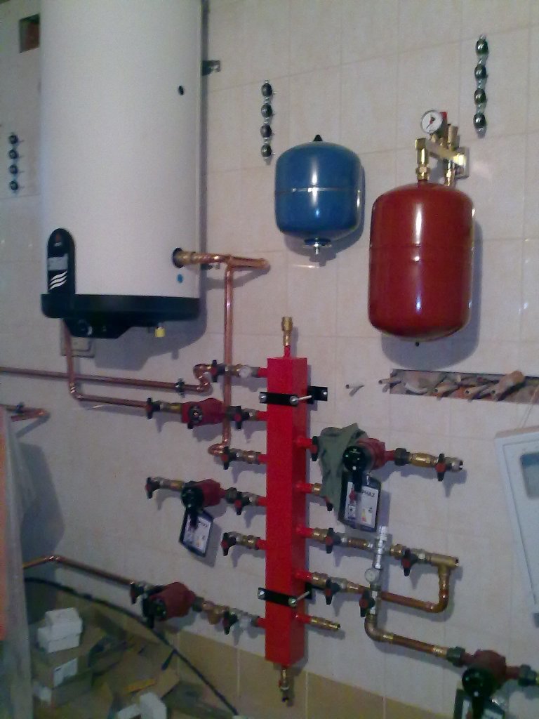 Отопление, водоснабжение и канализация. Система отопления_150 кв.м