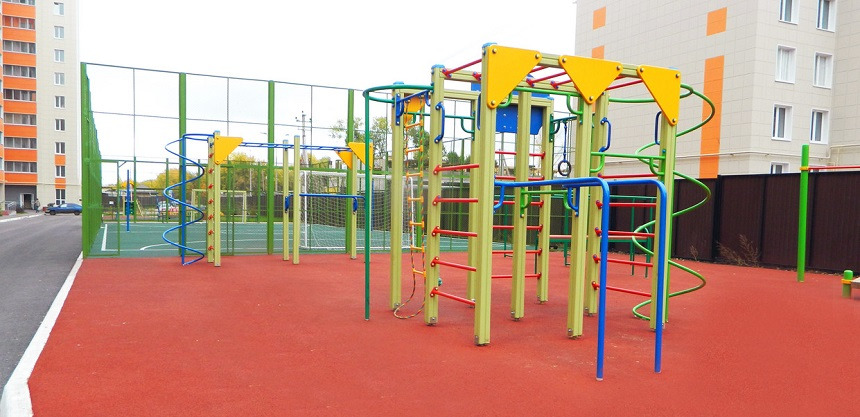 Благоустройство детских площадок. Работы по детским и спортивным площадкам